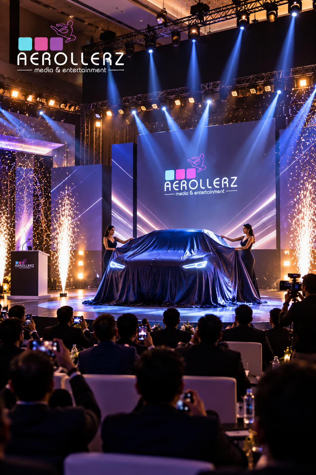 Luxury Car Launch — Sparks & Reveal — Product Launches by Aerollerz Chennai